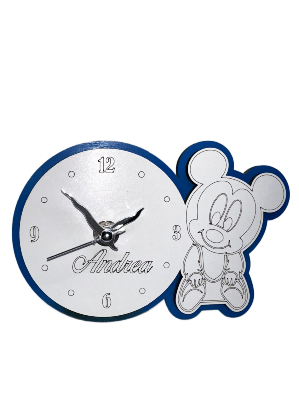 Orologio topolino in legno