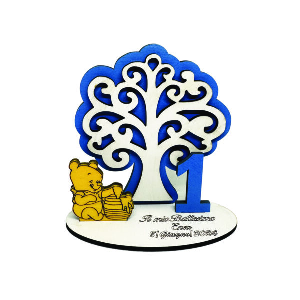 Albero della vita Winnie the pooh in legno colorato