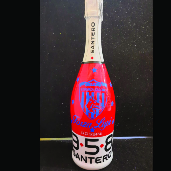 Bottiglia Santero 958 da 750ml “Cosenza Calcio” personalizzabile