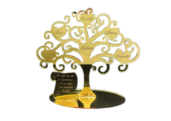 Albero della vita in plexiglass Oro Grande